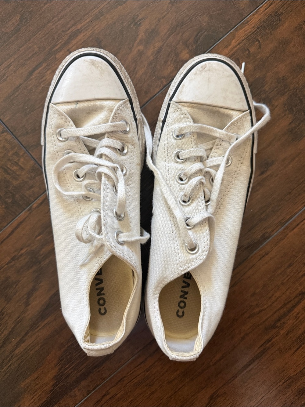 Converse Women’s Low Top Canvas Sneakers in White